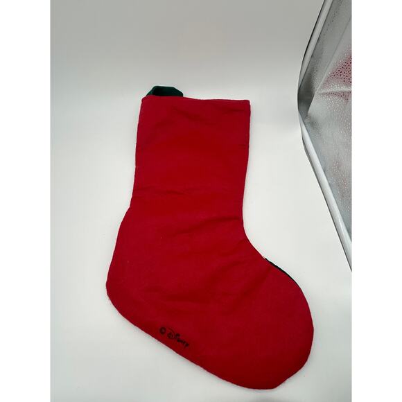 90s Disney Minnie Mouse 3D Embellished Red Felt Christmas Stocking Caroler - Picture 4 of 10